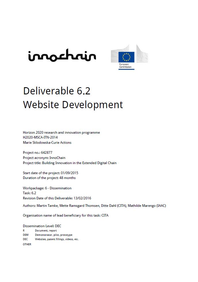 Deliverable 6.2 – Website Development