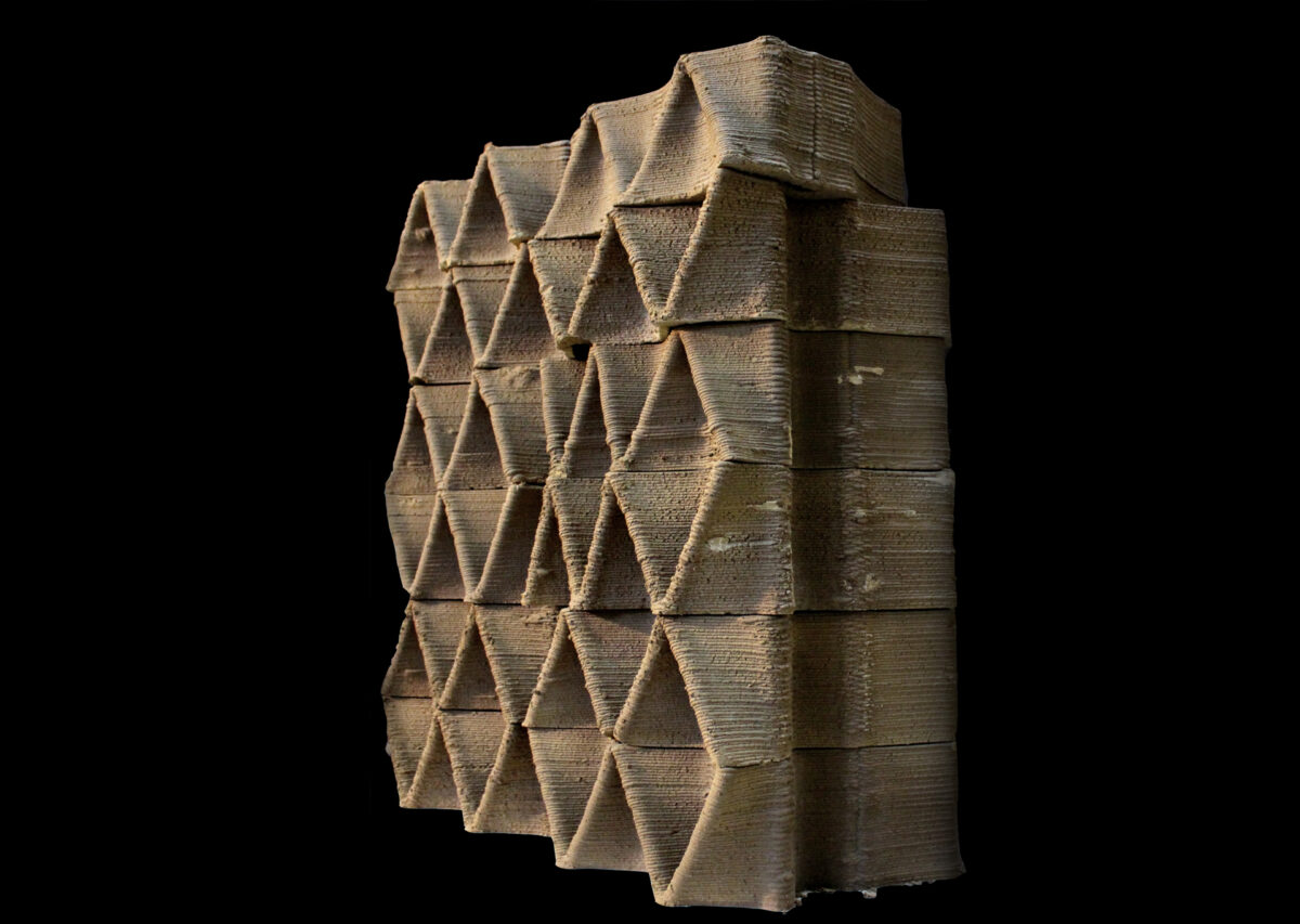 Open Thesis Fabrication – CFD Study of a Large Scale 3D Printed Clay Wall